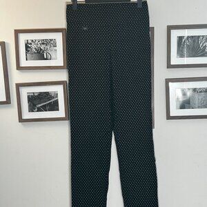 Lisette Black and White Polka Dot Straight-Leg Pants